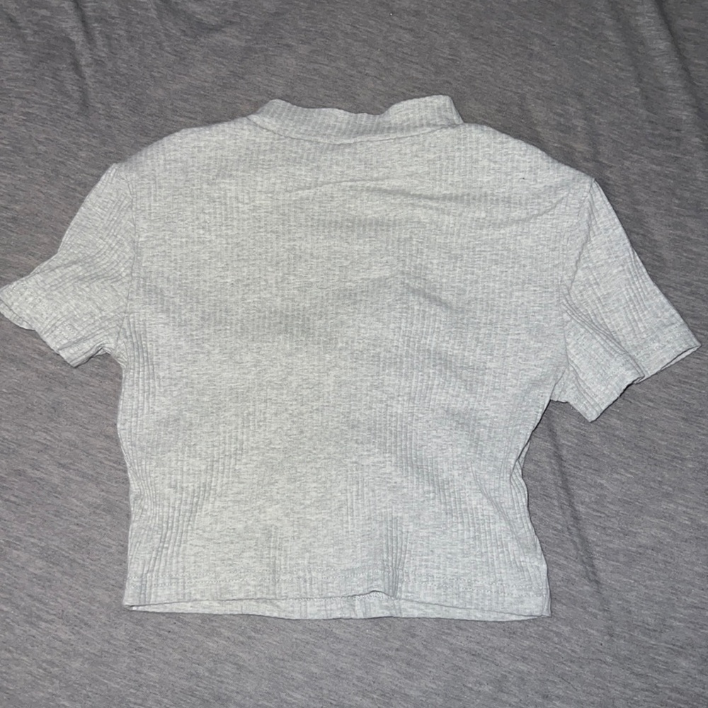 Zip-Up crop tee - Picture 4 of 4